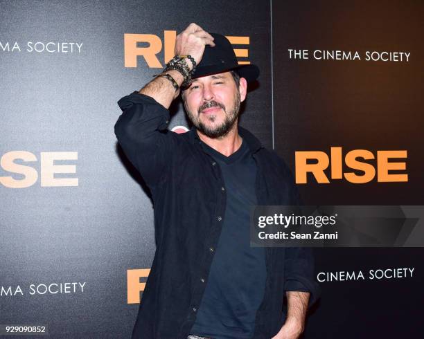 Ricky Paull Goldin attends the premiere of "Rise" hosted by NBC & The Cinema Society at The Landmark at 57 West on March 7, 2018 in New York City.