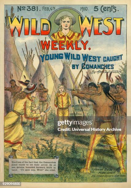 Cover of Wild West Weekly Magazine, No. 381, February 4, 1910.