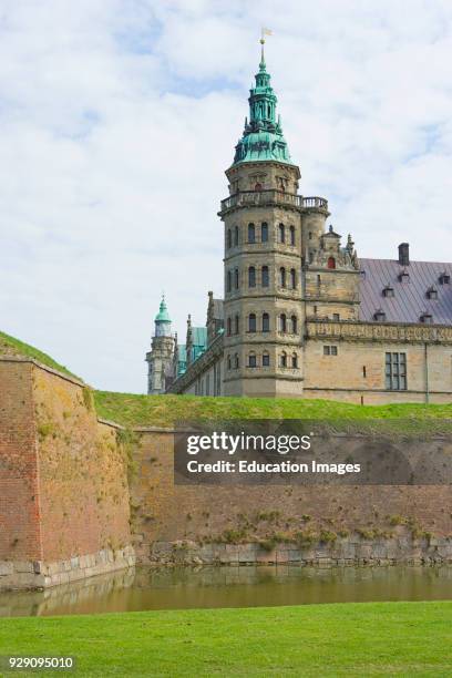 Elsinor, Denmark, Kronborg Castle, The castle is the setting of Shakespeare's play Hamlet, The castle is a UNESCO World Heritage Site.