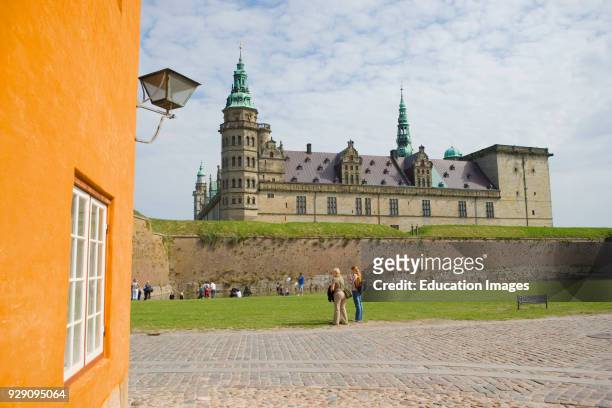 Elsinor, Denmark, Kronborg Castle, The castle is the setting of Shakespeare's play Hamlet, The castle is a UNESCO World Heritage Site.
