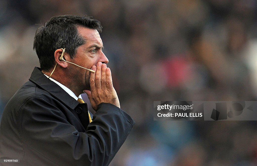 Hull City's English manager Phil Brown i