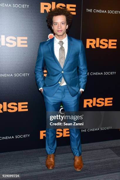 Damon J. Gillespie attends the premiere of "Rise" hosted by NBC & The Cinema Society at The Landmark at 57 West on March 7, 2018 in New York City.