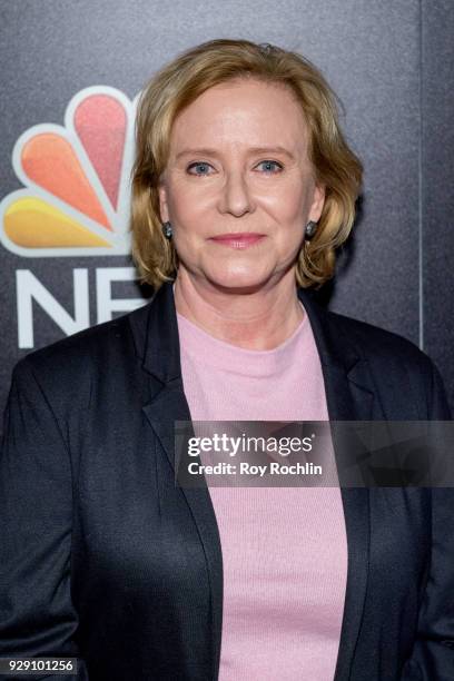 Eve Plumb attends the "Rise" New York premiere at Landmark Theatre on March 7, 2018 in New York City.