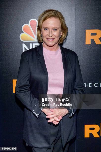 Eve Plumb attends the "Rise" New York premiere at Landmark Theatre on March 7, 2018 in New York City.