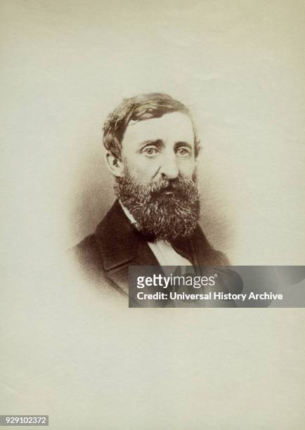 Henry David Thoreau , Portrait, 1861.