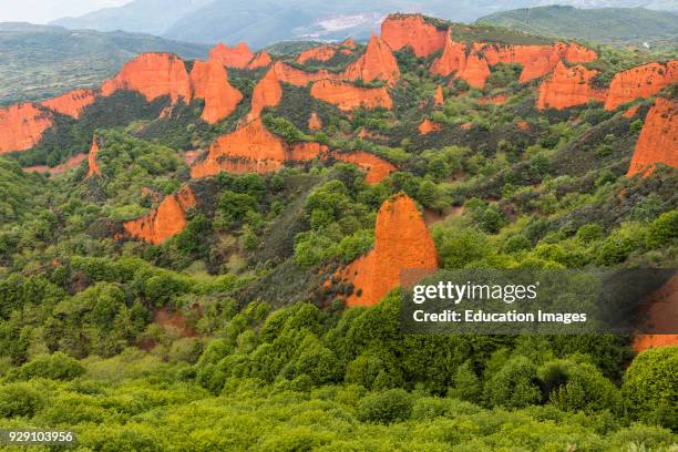 Las Medulas, Leon Province, Castile and Leon, Spain, The Roman gold mining site of Las Medulas is a UNESCO World Heritage Site, The area was...