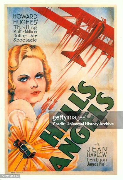 Jean Harlow, Portrait, Movie Poster, "Hell's Angels", 1930.