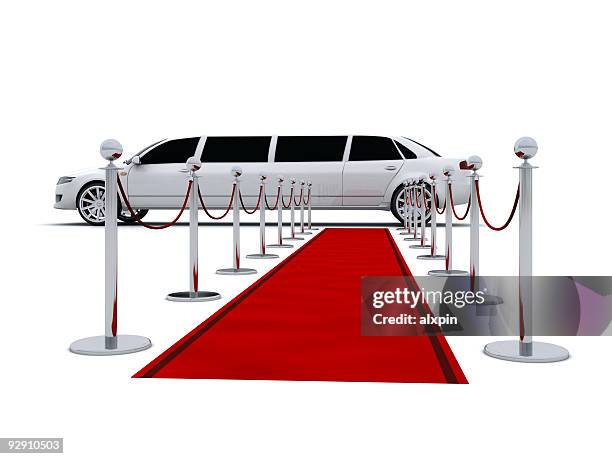 limousine and red carpet - red carpet limo stock pictures, royalty-free photos & images