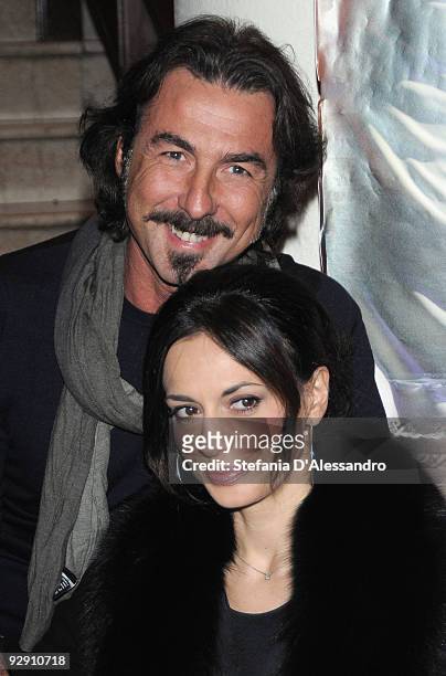 Luciano Cannito and Rossella Brescia attend 'Carmen' Photocall on November 9, 2009 in Milan, Italy.