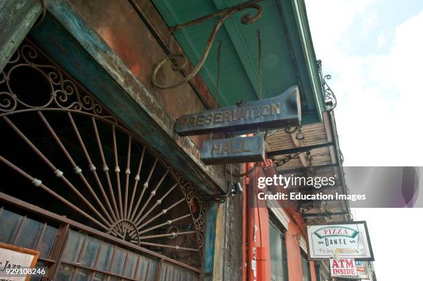 North America, USA, Louisiana, New Orleans, French Quarter, Preservation Hall.