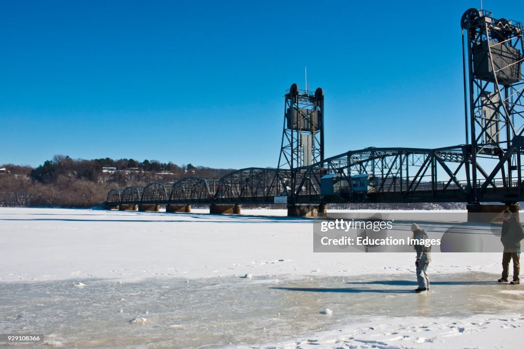 Minnesota, Stillwater, Lift Bridge over the St. Croix River