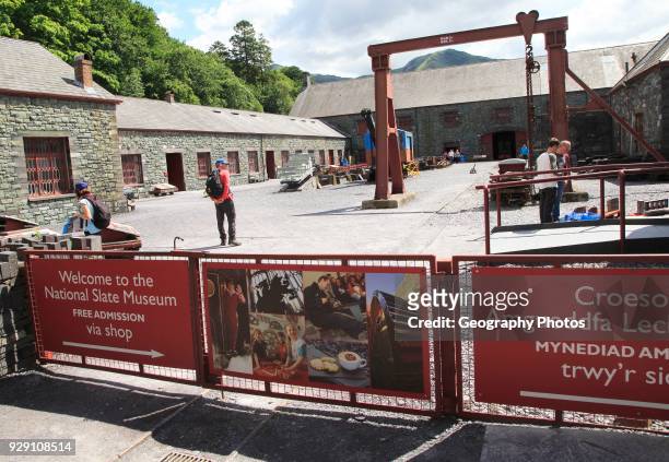 National slate museum, Llanberis, Gwynedd, Snowdonia, north Wales, UK.