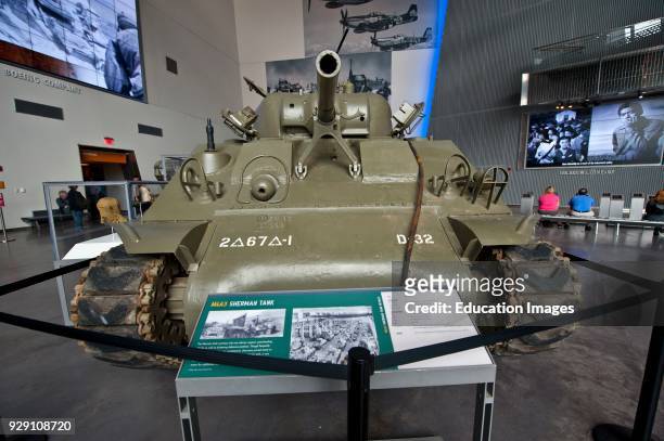 North America, USA, Louisiana, New Orleans, National World War II Museum, Boeing Center, Sherman Tank.