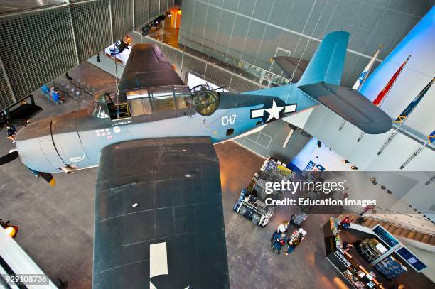 North America, USA, Louisiana, New Orleans, National World War II Museum, Boeing Center, TBM Avenger Torpedo Bomber.