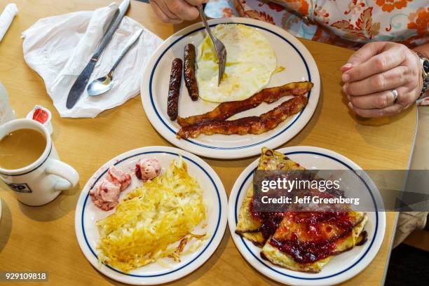 Plates of food from IHOP in Naples, Florida.