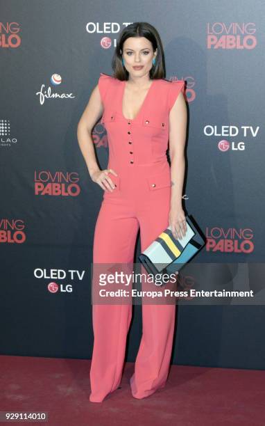 Adriana Torrebejano attends 'Loving Pablo' premiere at Callao cinema on March 7, 2018 in Madrid, Spain.