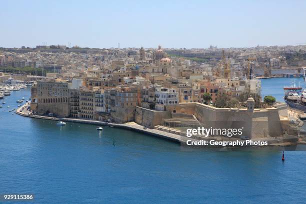 Safe Haven gardens, Senglea Point in Grand Harbor, Valletta, Malta.