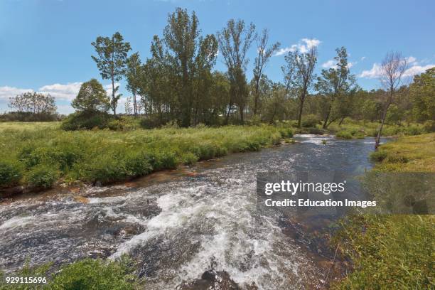 River Ramacastañas at Ramacastañas, Sierra de Gredos, Avila Province, Spain.