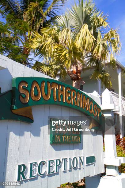 Southernmost Hotel in the USA reception sign.