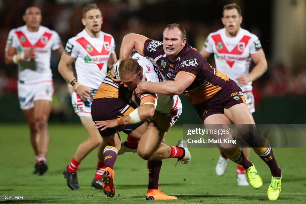 NRL Rd 1 - Dragons v Broncos