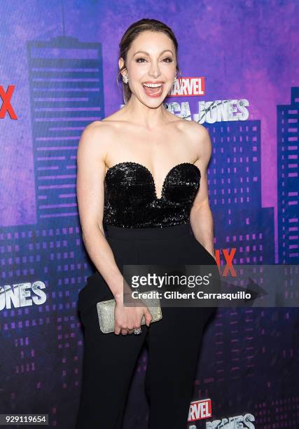 Actress Leah Gibson attends Netflix's 'Marvel's Jessica Jones' Season 2 Premiere at AMC Loews Lincoln Square on March 7, 2018 in New York City.