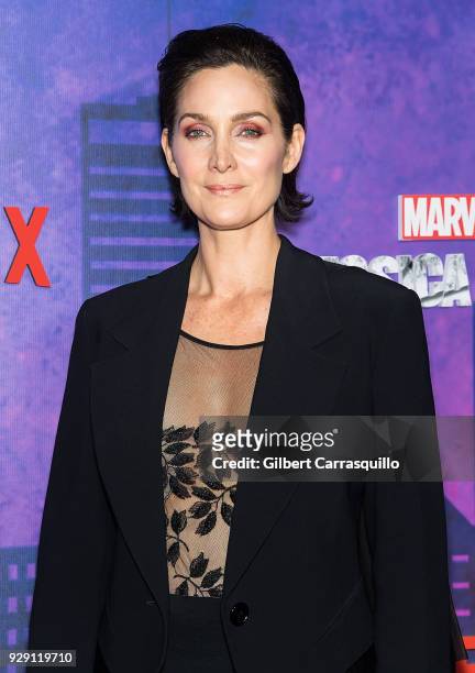 Actress Carrie-Anne Moss attends Netflix's 'Marvel's Jessica Jones' Season 2 Premiere at AMC Loews Lincoln Square on March 7, 2018 in New York City.