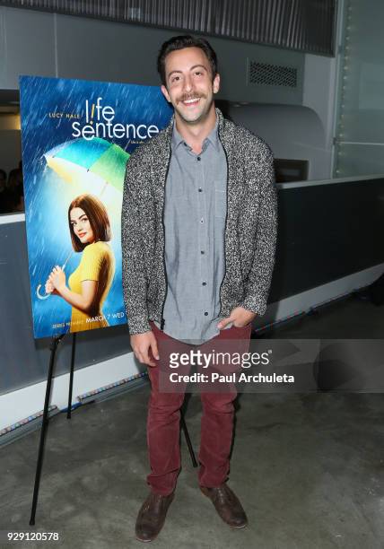Actor Adam Rose attends the screening for the CW's "Life Sentence" at The Downtown Independent on March 7, 2018 in Los Angeles, California.