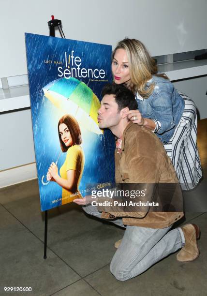 Actors Jayson Blair and Alyshia Ochse attend the screening for the CW's "Life Sentence" at The Downtown Independent on March 7, 2018 in Los Angeles,...