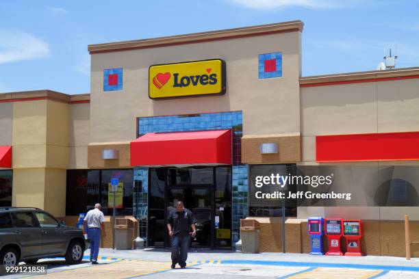 The entrance to Love's Convenience Store in Fort Pierce.