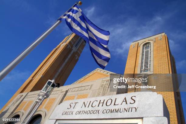 The exterior of St. Nicholas Greek Orthodox Cathedral.