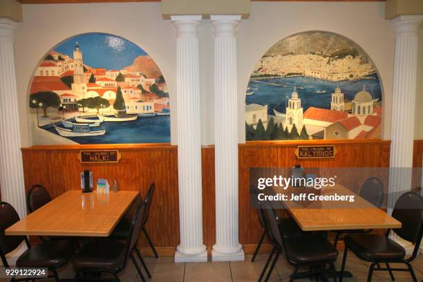 The interior of The Original Mama Maria's Greek Cuisine restaurant.