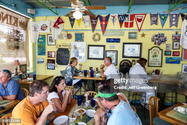 The interior of Manatee Island Bar and Grill.