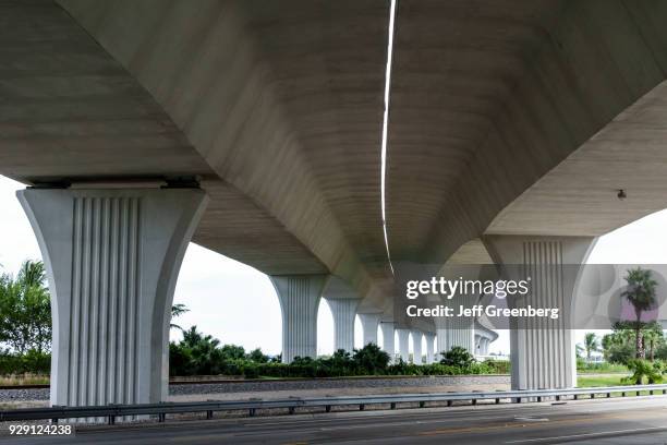 The underneath view of NW Federal Highway Bridge Route 1.