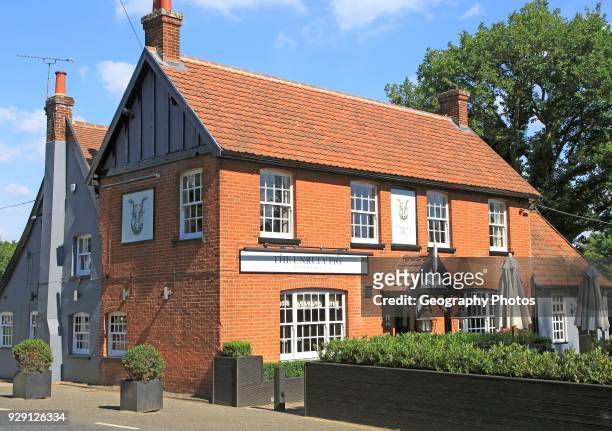 The Unruly Pig pub restaurant, Bromeswell, Suffolk, England, UK.