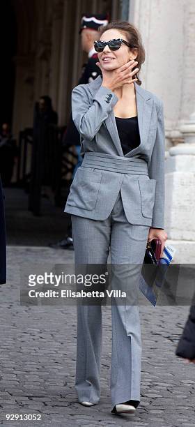 Actress Jasmine Trinca attends '2009 Vittorio De Sica Awards' at Quirinale on November 9, 2009 in Rome, Italy.