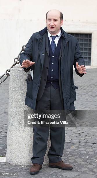 Actor Antonio Albanese attends '2009 Vittorio De Sica Awards' at Quirinale on November 9, 2009 in Rome, Italy.