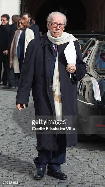 Gian Luigi Rondi attends '2009 Vittorio De Sica Awards' at Quirinale on November 9, 2009 in Rome, Italy.