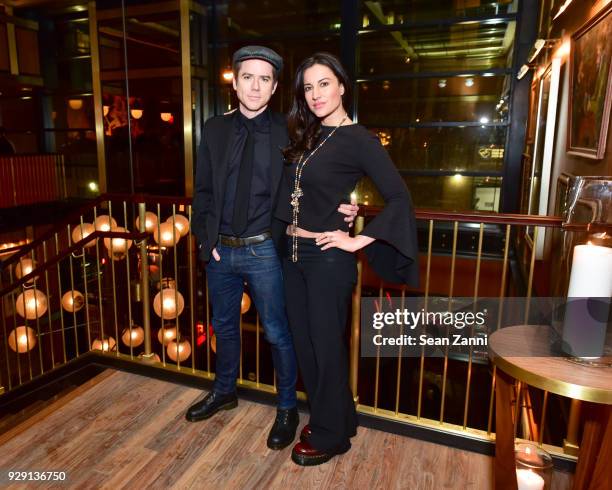 Christian Campbell and America Olivo attend the after party for "Rise" hosted by NBC & The Cinema Society at Legacy Records on March 7, 2018 in New...