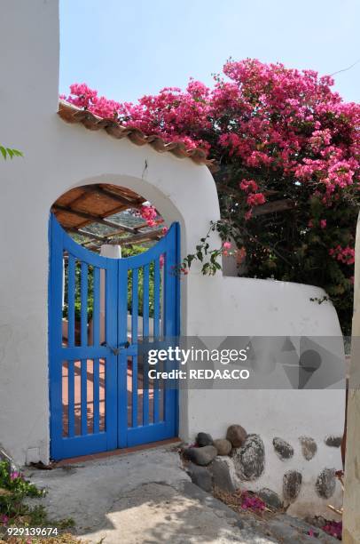 Filicudi Island. Aeolian House. Aeolian Islands. Eolie. Sicily. Italy. Europe.