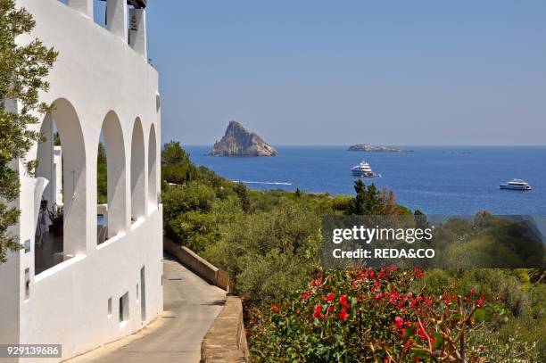 Panarea. Aeolian islands. Aeolian terrace. Messina. Sicily. Italy. Europe.