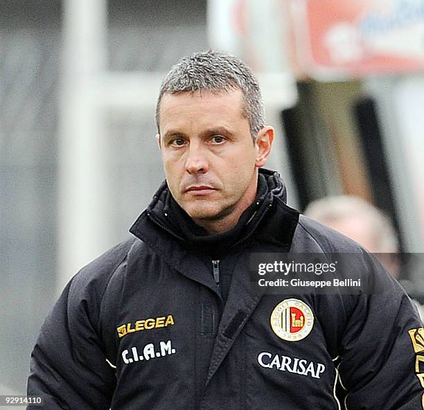 Alessandro Pane the head coach of Ascoli Calcio in action during the Serie B match between Ascoli Calcio and AS Cittadelle at Stadio Cino e Lillo Del...