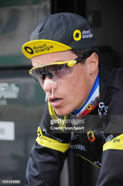 Sylvain Chavanel of Direct Energie during the fourth stage of the 76th edition of Paris-Nice cycling race, a 18,4 km individual time trial from La...