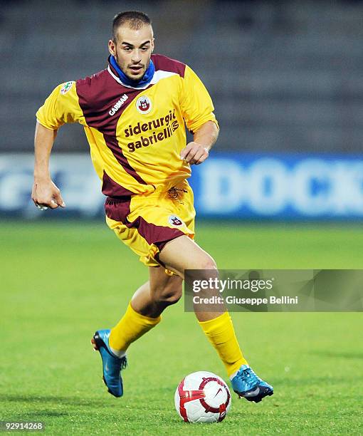 Davis Curiale of AS Cittadella in action during the Serie B match between Ascoli Calcio and AS Cittadelle at Stadio Cino e Lillo Del Duca on November...