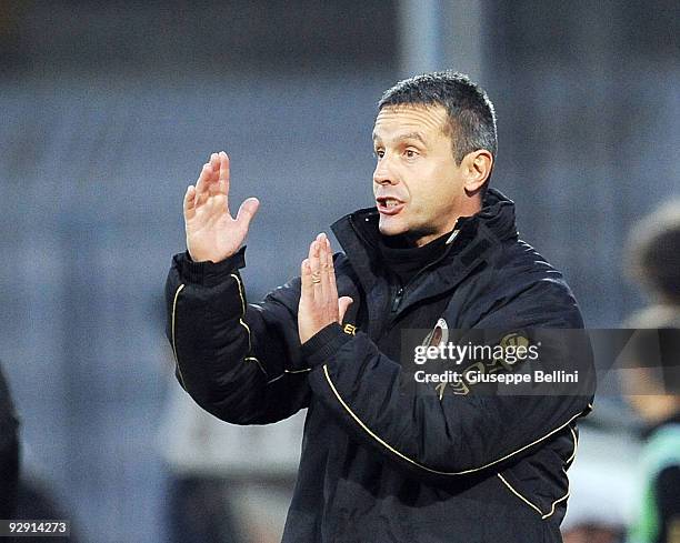 Alessandro Pane the head coach of Ascoli Calcio in action during the Serie B match between Ascoli Calcio and AS Cittadelle at Stadio Cino e Lillo Del...