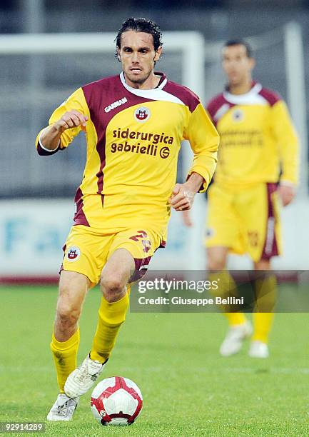 Alberto Marchesan of AS Cittadella in action during the Serie B match between Ascoli Calcio and AS Cittadelle at Stadio Cino e Lillo Del Duca on...