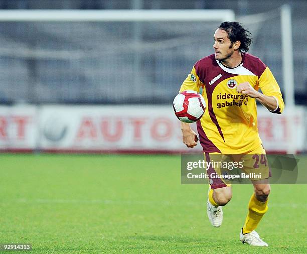 Alberto Marchesan of AS Cittadella in action during the Serie B match between Ascoli Calcio and AS Cittadelle at Stadio Cino e Lillo Del Duca on...