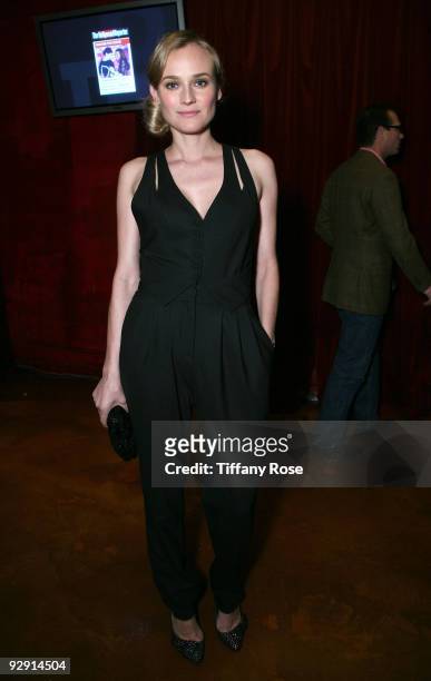 Actress Diane Kruger during the 2009 Hamilton Behind The Camera awards held at The Highlands Club in the Hollywood & Highland Center on November 8,...
