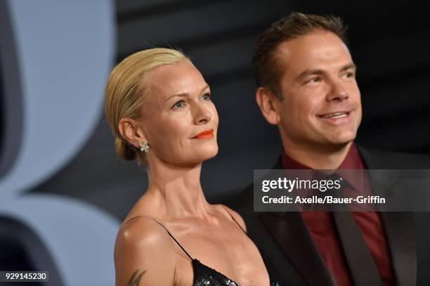 Actress Sarah Murdoch and Lachlan Murdoch attend the 2018 Vanity Fair Oscar Party hosted by Radhika Jones at Wallis Annenberg Center for the...