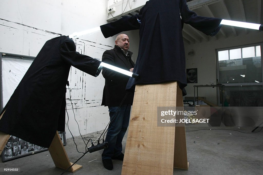 French artist Christian Boltanski poses