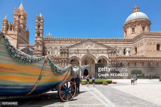 Cattedrale di Palermo. Cathedral of Palermo church. Cattedrale Metropolitana della Santa Vergine Maria Assunta. Palermo . Sicily. Italy. Europe.